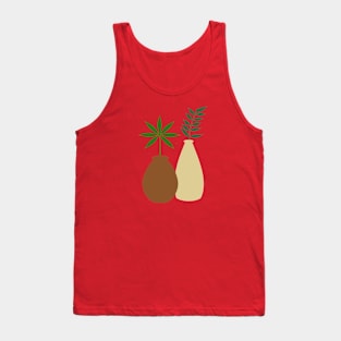 Boho Pots and Leaves Tank Top